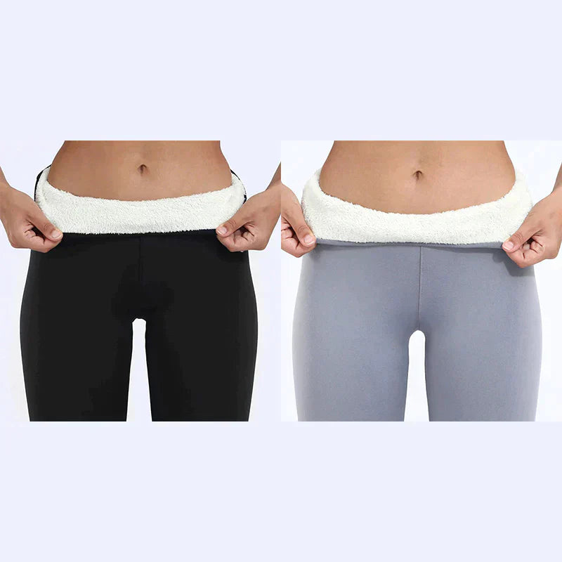 Karitsannahantuntuiset talvileggingsit