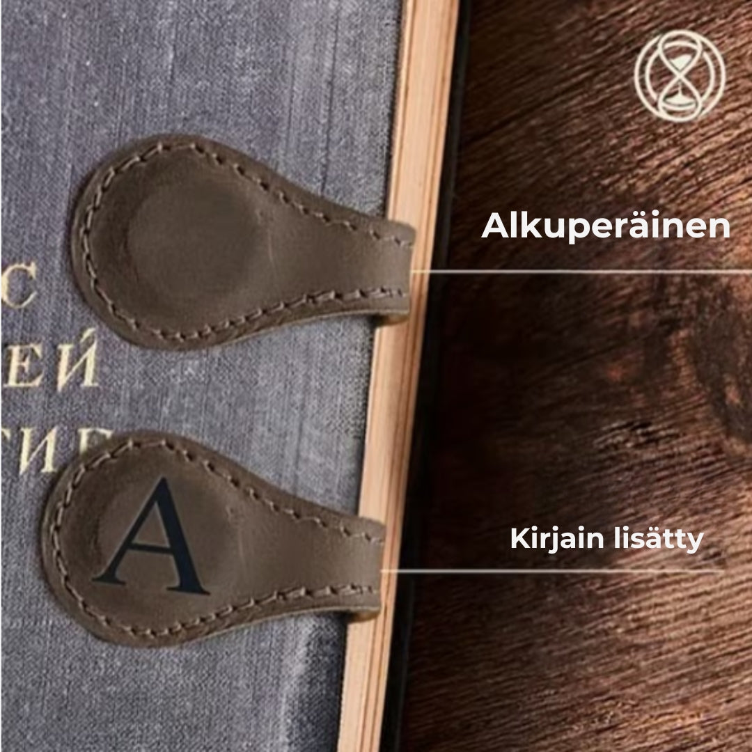 Magneettiset kirjanmerkit nahasta