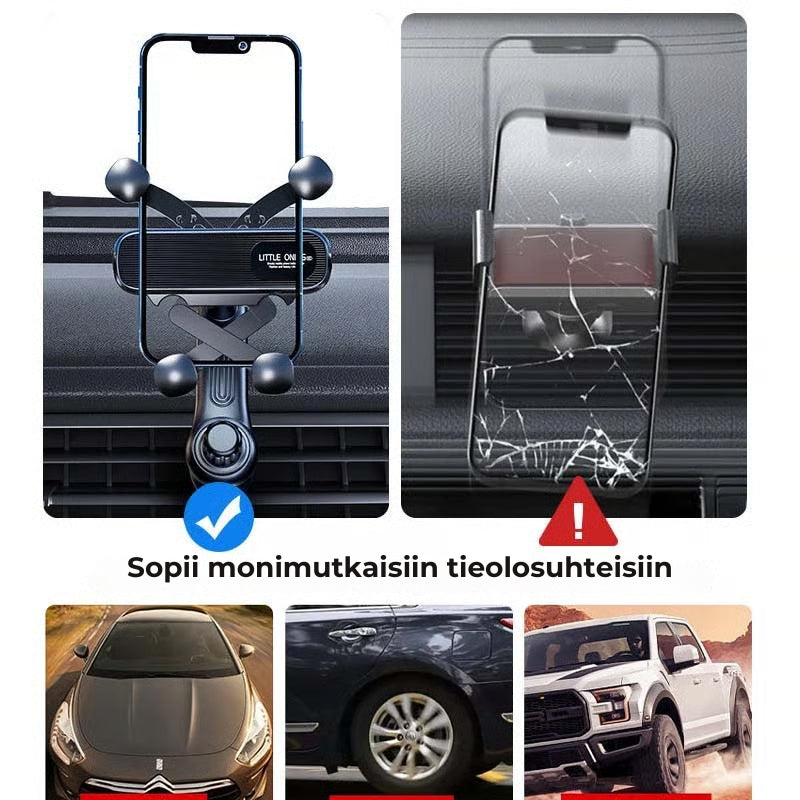 360° Kääntyvä puhelinteline autoon