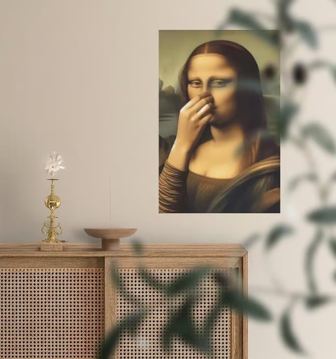 Mona Lisa canvas-taulu (ilman kehystÀ)