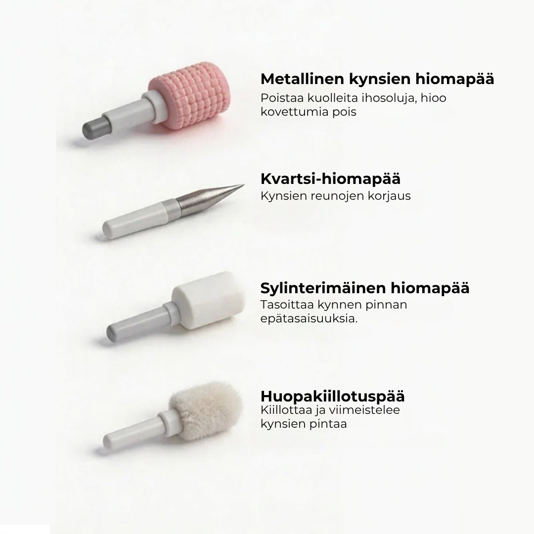 Sähköinen kynsiviila digitaalisella nopeudensäädöllä