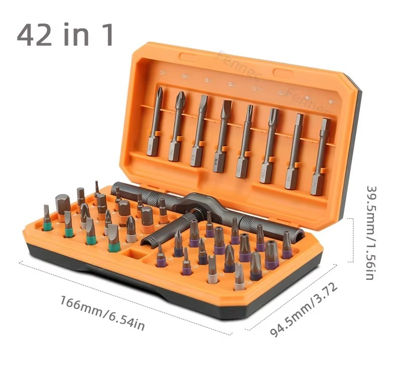 24-osainen kompakti ruuvimeisselisarja