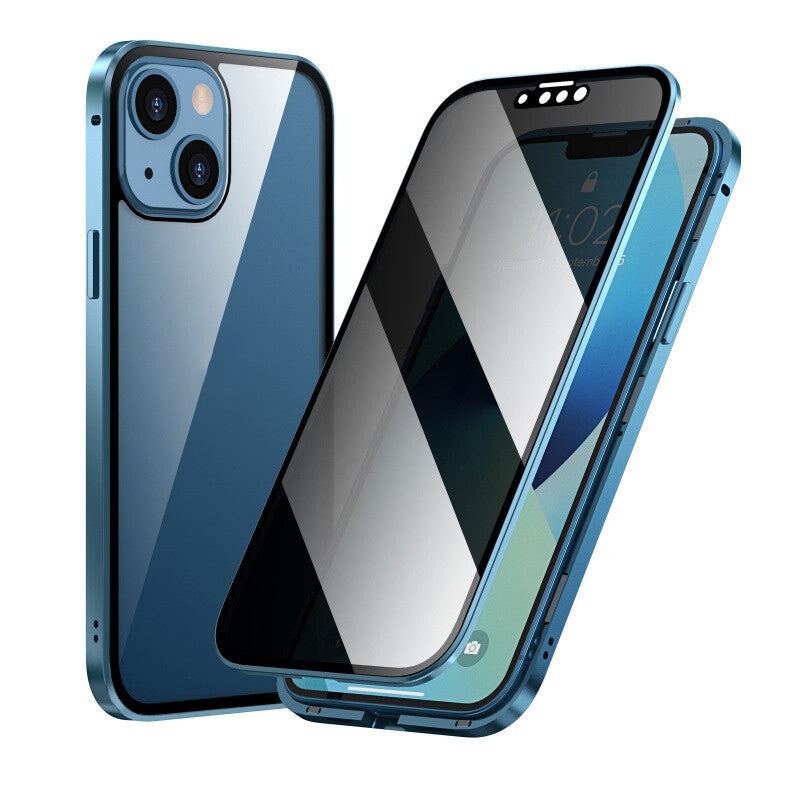Kaksipuolinen iPhone-magneettikotelo – karkaistua lasia, täysi suoja