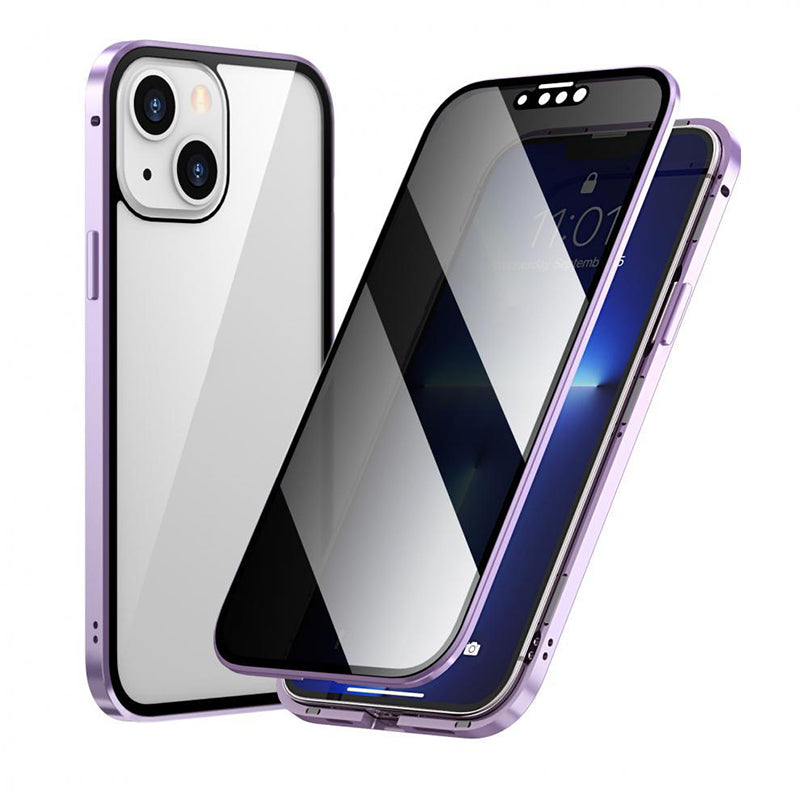 Kaksipuolinen iPhone-magneettikotelo – karkaistua lasia, täysi suoja