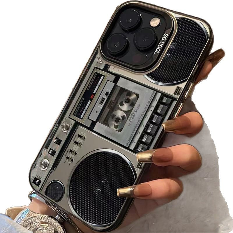 Retro-kasettisoitinpuhelinkotelo iPhonelle