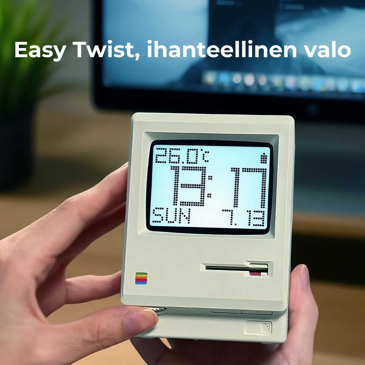 Retro Maclock Mini Mac -kello