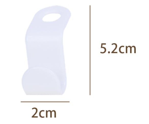 Tilaa säästävät henkarikoukut (10 kpl setti)