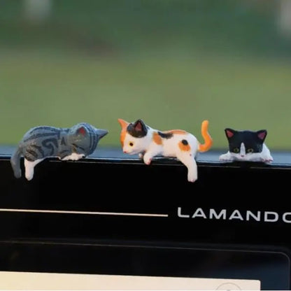 Käsinmaalatut mini-kissapatsaat työpöydälle 😺