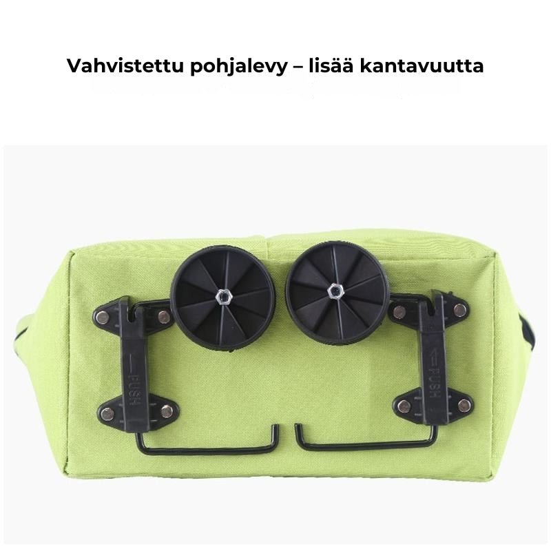 Kokoontaitettava ostoskassi pyörillä