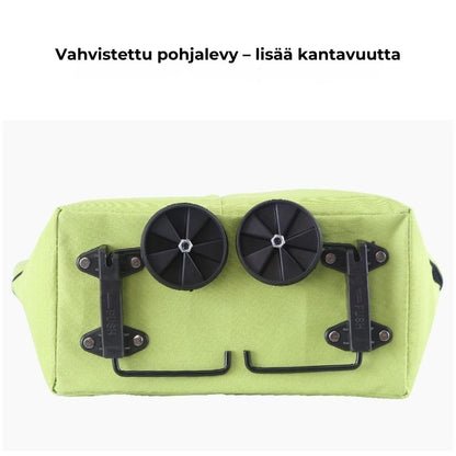Kokoontaitettava ostoskassi pyörillä