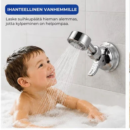 Säädettävä imukuppikiinnitteinen suihkupään pidike