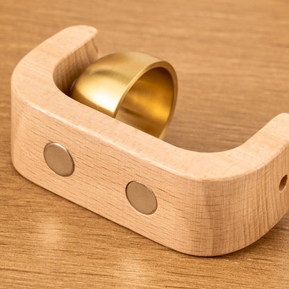 Magneettinen puinen tuuli- ja ovikello