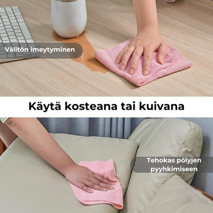 ♻️ Uudelleenkäytettävät mikrokuituliinat rullassa (20 kpl)