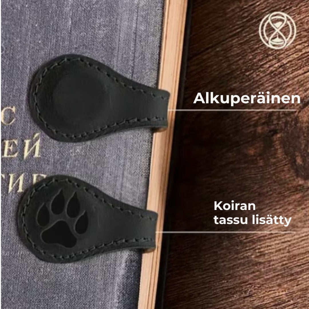 Magneettiset kirjanmerkit nahasta