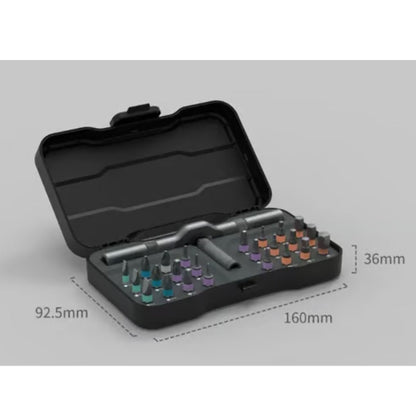 24-osainen kompakti ruuvimeisselisarja