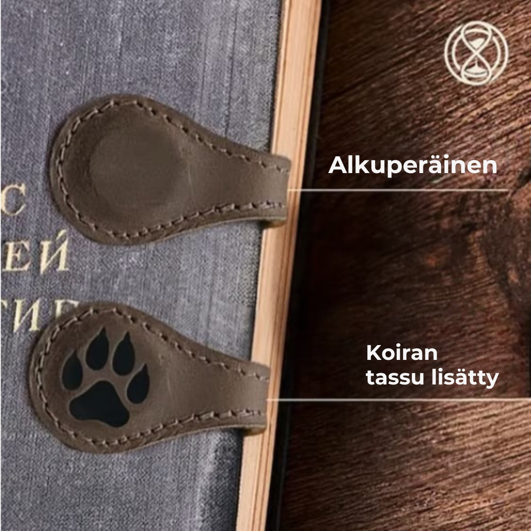 Magneettiset kirjanmerkit nahasta