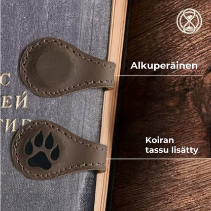 Magneettiset kirjanmerkit nahasta