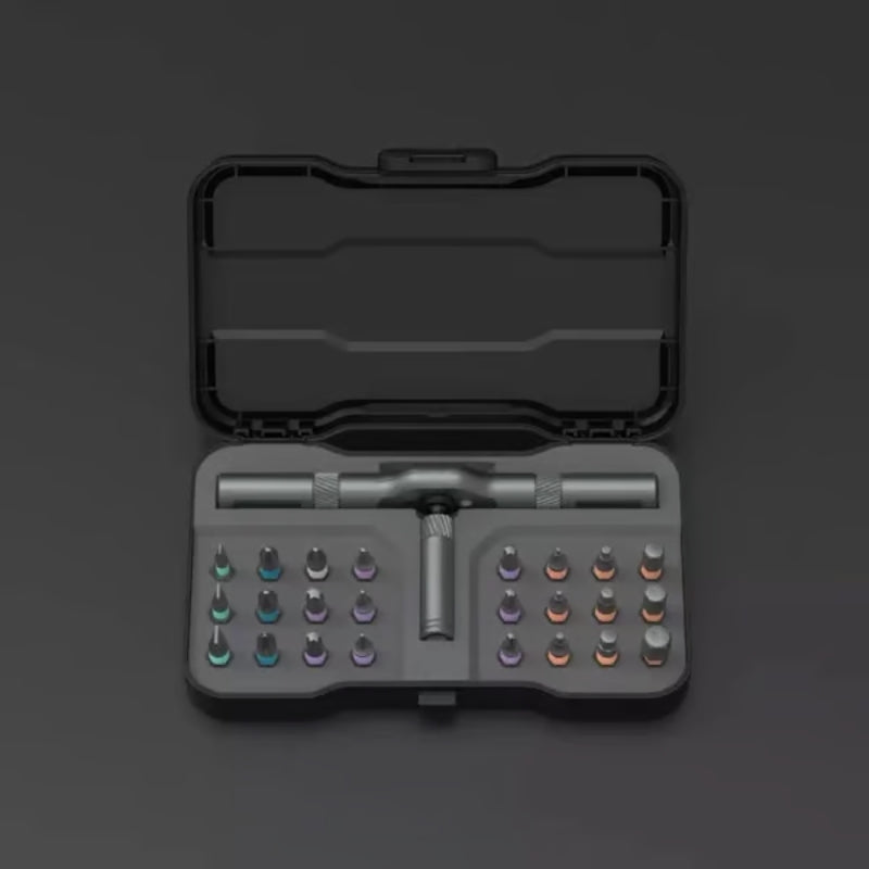 24-osainen kompakti ruuvimeisselisarja