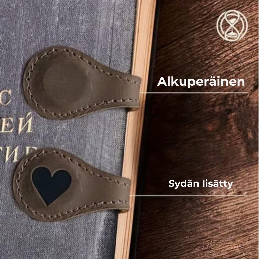 Magneettiset kirjanmerkit nahasta