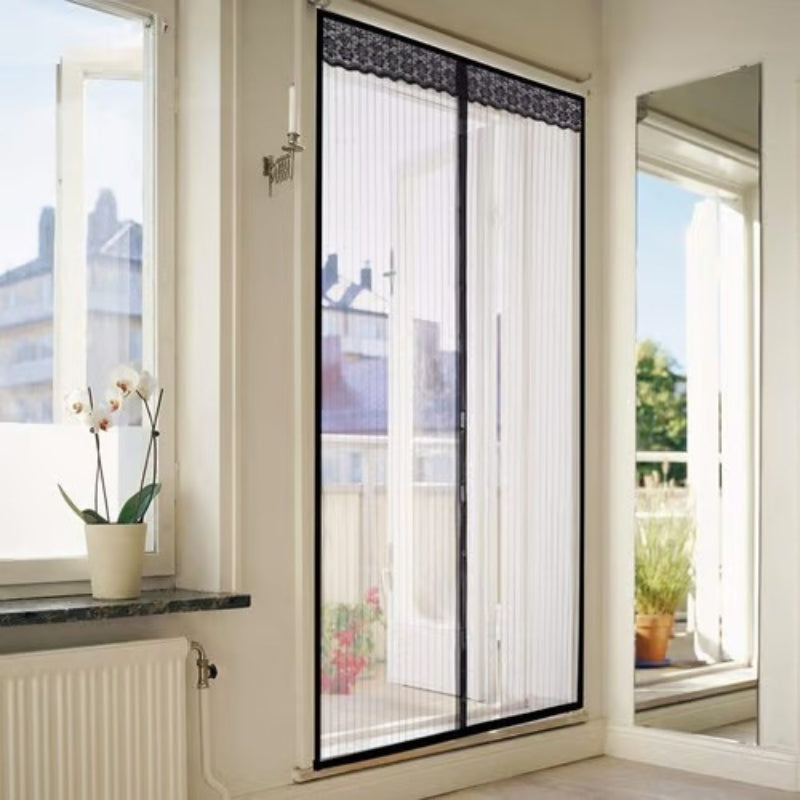 Magneettinen hyttyssuoja oveen – 5min asennus