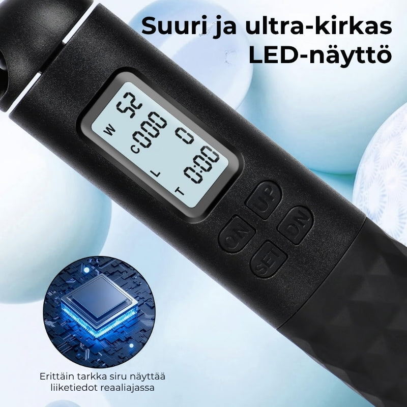 Älykäs langaton hyppynaru laskurilla – painotettu, digitaalinen ja säädettävä