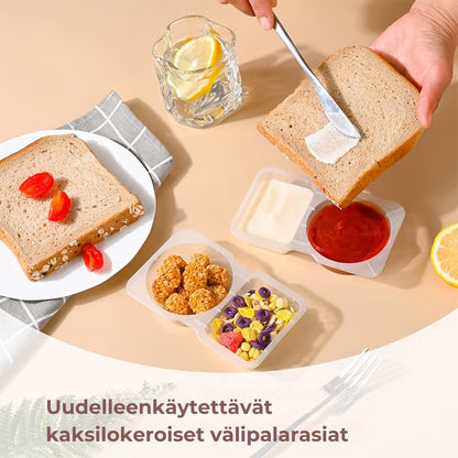 Uudelleenkäytettävät välipalarasiat