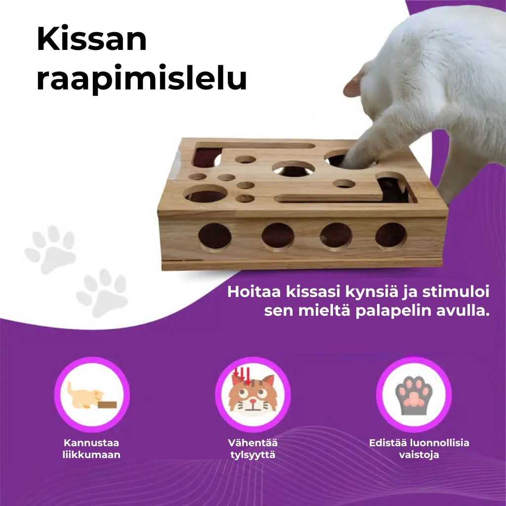 😻 Kissan raapimis- ja aktivointilelu – stressitön vaihtoehto kynsien leikkaamiseen