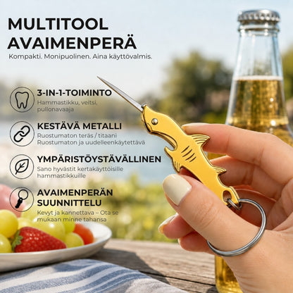 Hainmuotoinen 3-in-1-avaimenperätyökalu