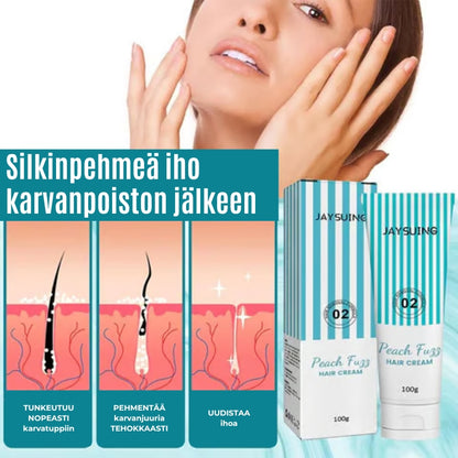 Viilentävä karvanpoistoaine kasvoille