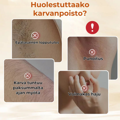 Hyväntuoksuinen karvanpoistovoide