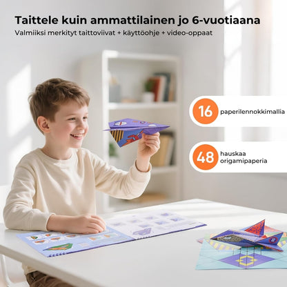 Luova DIY-paperilennokkisarja – 16 erilaista mallia