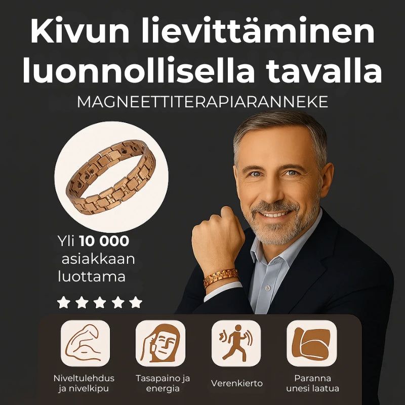VitalFlow™ kuparinen magneettiranneke