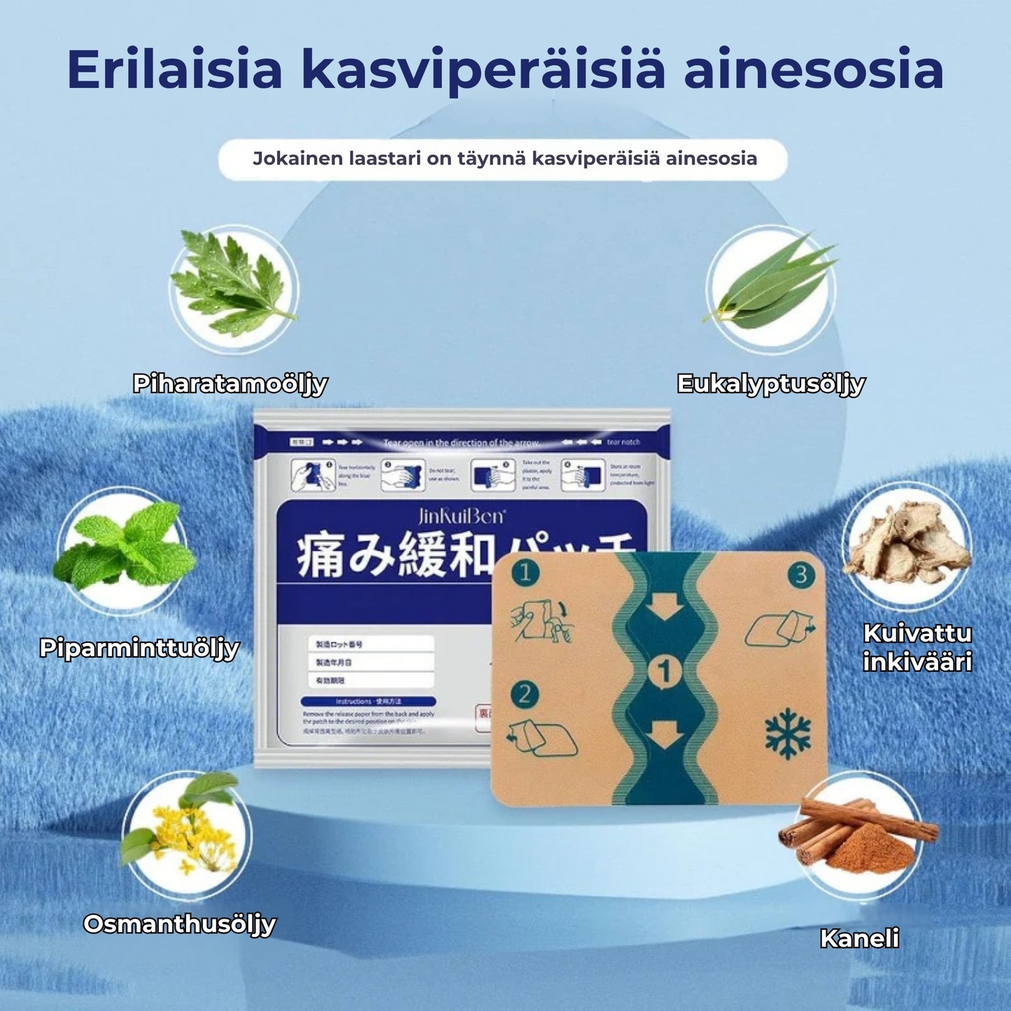 Nopeasti vaikuttavat lämpölaastarit (7 kpl)