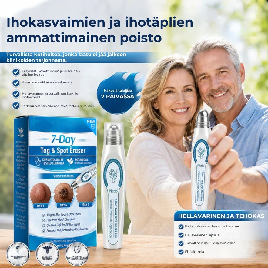 Kohdennettu roll-on syylien ja varsiluomien poistoon