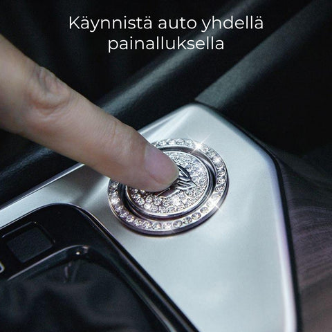 Kristallirengas auton käynnistyspainikkeeseen