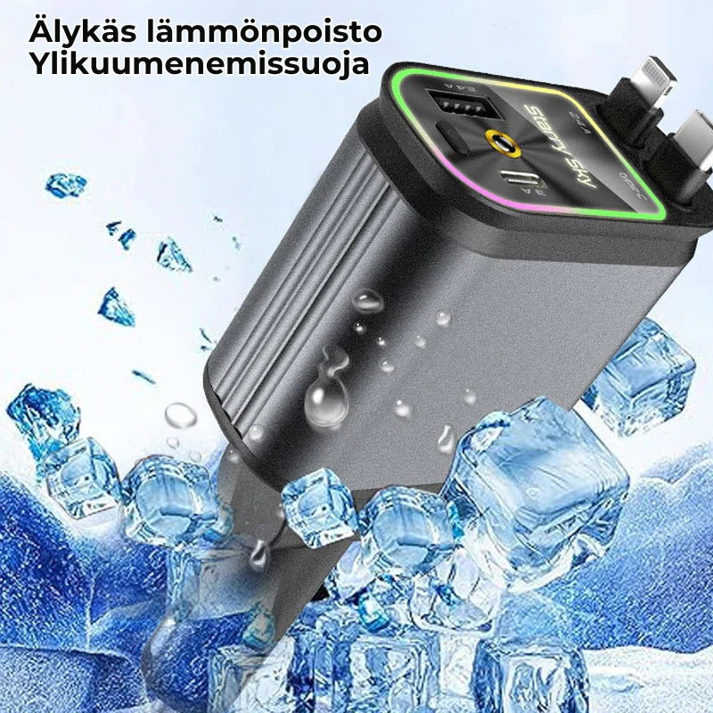 Autolaturi vedettävällä kaapelilla