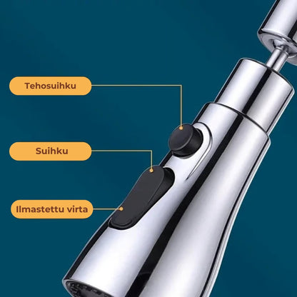 360° kääntyvä hanajatke keittiöön