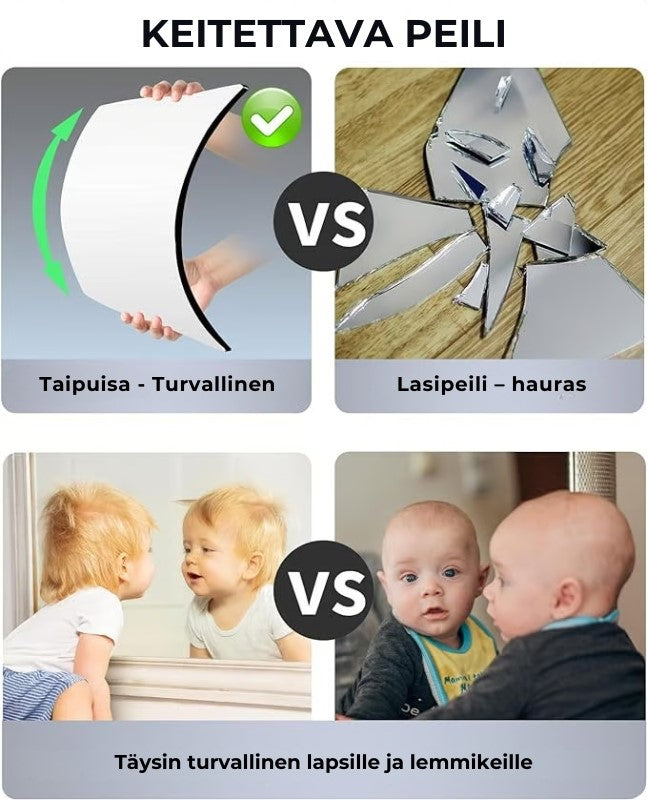 Akryylipeilit seinään