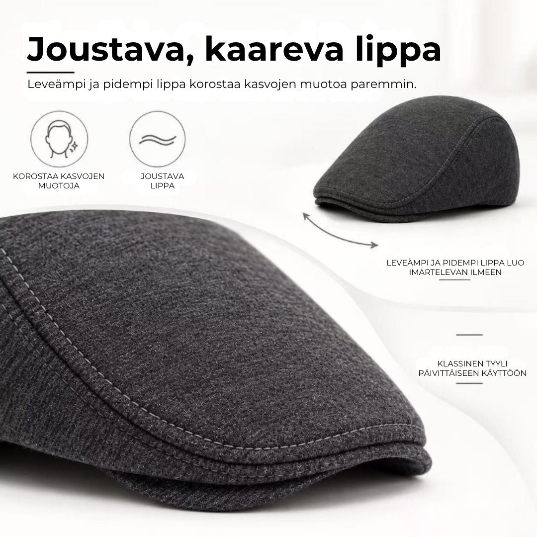Klassinen litteä lippalakki
