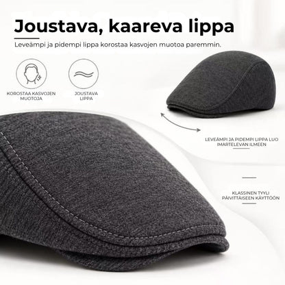 Klassinen litteä lippalakki