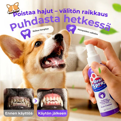 Hampaidenhoitosuihke lemmikeille