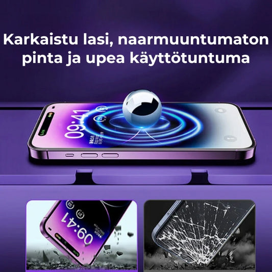 Premium pölyä hylkivä iPhone näytönsuoja