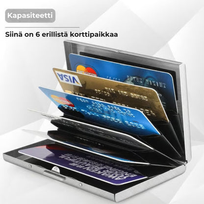 RFID-suojattu korttikotelo
