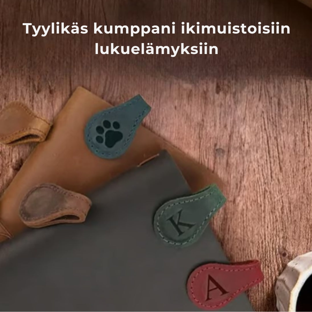 Magneettiset kirjanmerkit nahasta