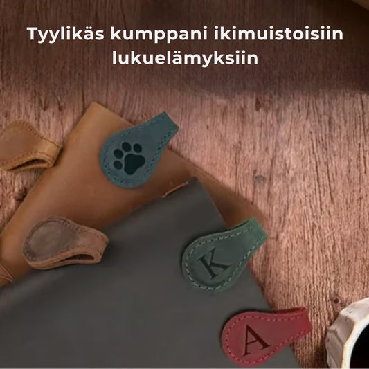 Magneettiset kirjanmerkit nahasta