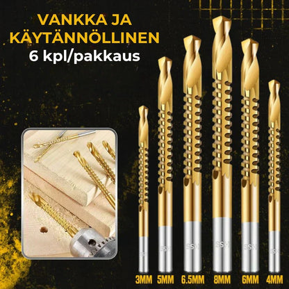 ⚙️ Kierukkaporanteräsarja – HSS, titaanipinnoitettu, sopii moniin materiaaleihin