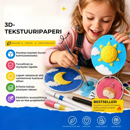 Maaginen 3D-maalauspaperi – 20 kpl