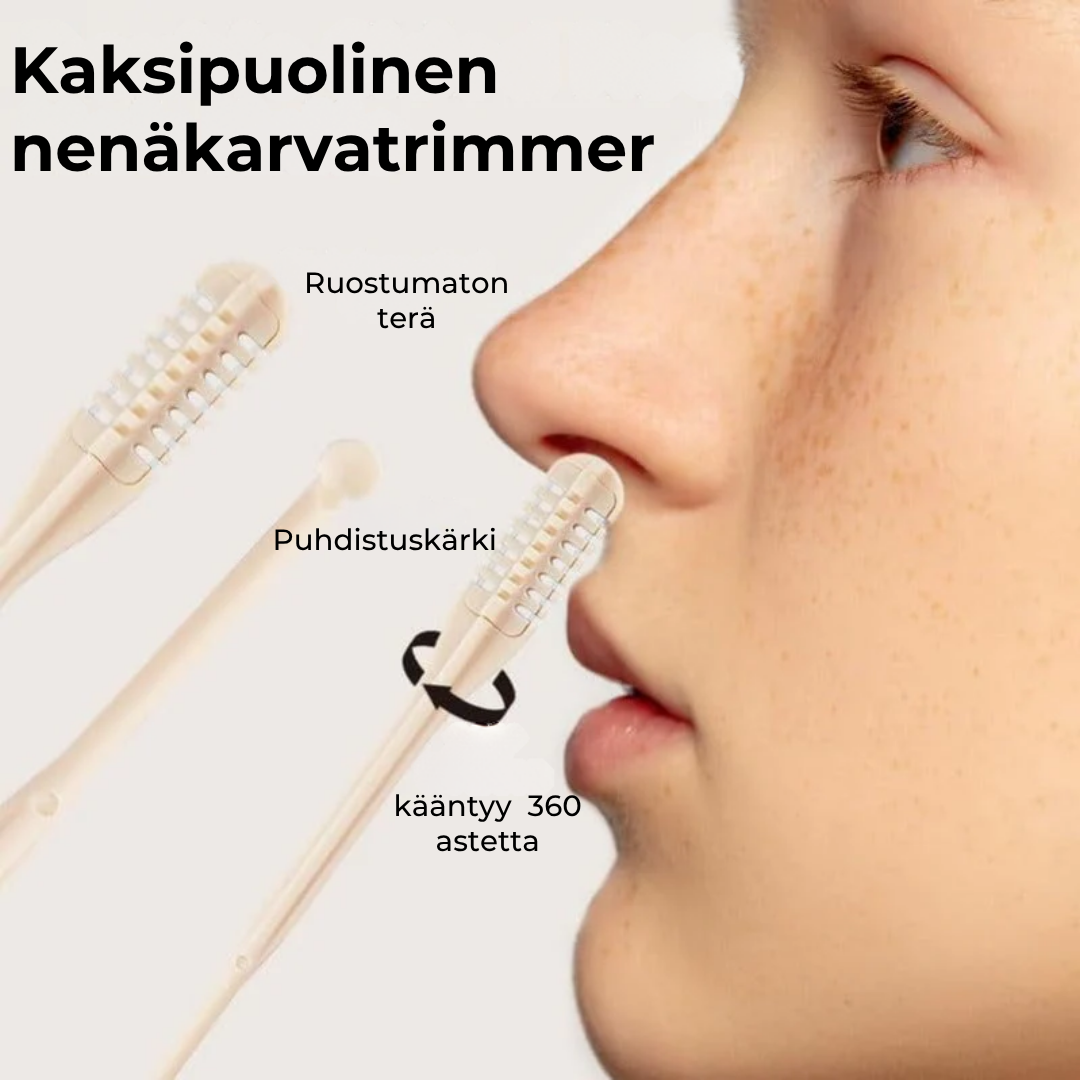 Käsikäyttöinen nenä- ja korvakarvatrimmeri (10 kpl)