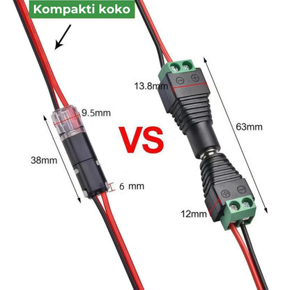 Kaksijohtiminen lukittava pistokeliitin (20 kpl)