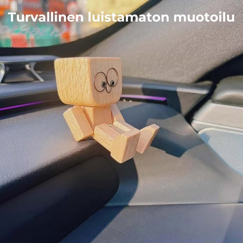 Viehättävä puinen keinuhahmo – 12 vaihdettavaa ilmettä
